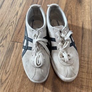 ASICS Onitsuka Tiger White and Blue Sneakers